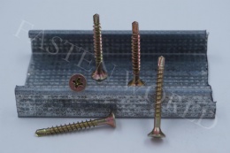 Cross recessed countersunk head self tapping screw