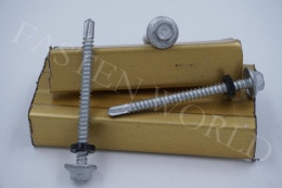 Six angle flange drill tail self tapping screw