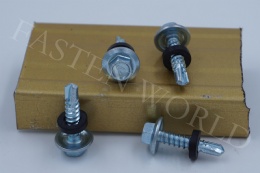 Six angle flange drill tail self tapping screw